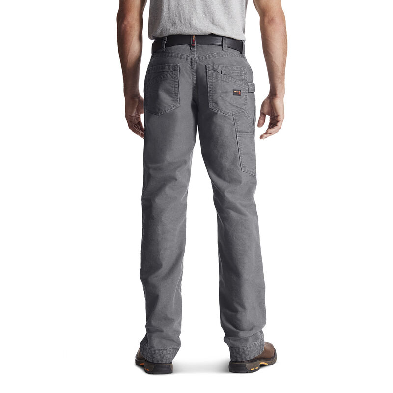 Ariat Work: FR M4 Low Rise Workhorse Boot Cut Pantalones Hombre - Gris (FMJAO6542)